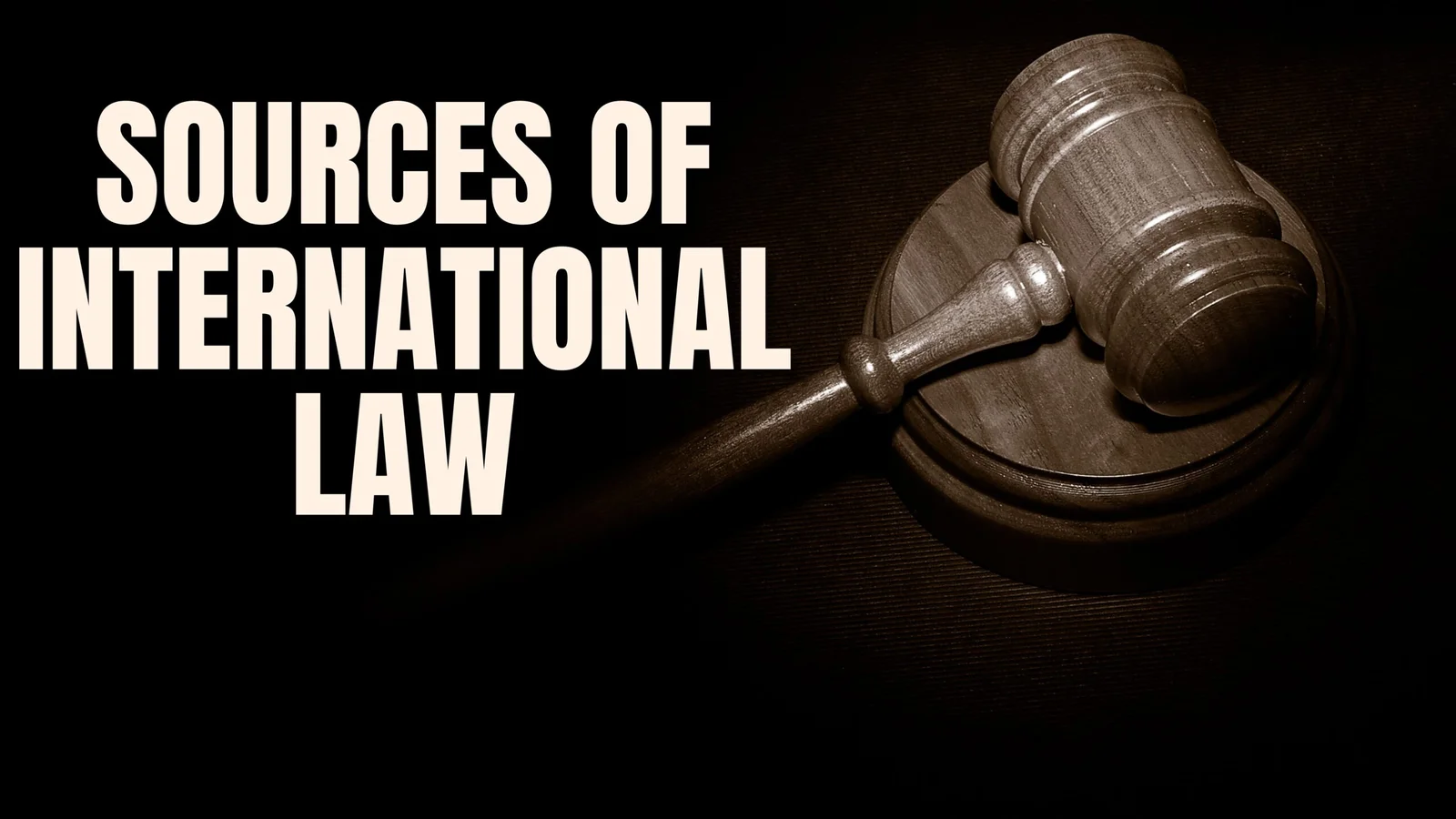 Sources of International Law