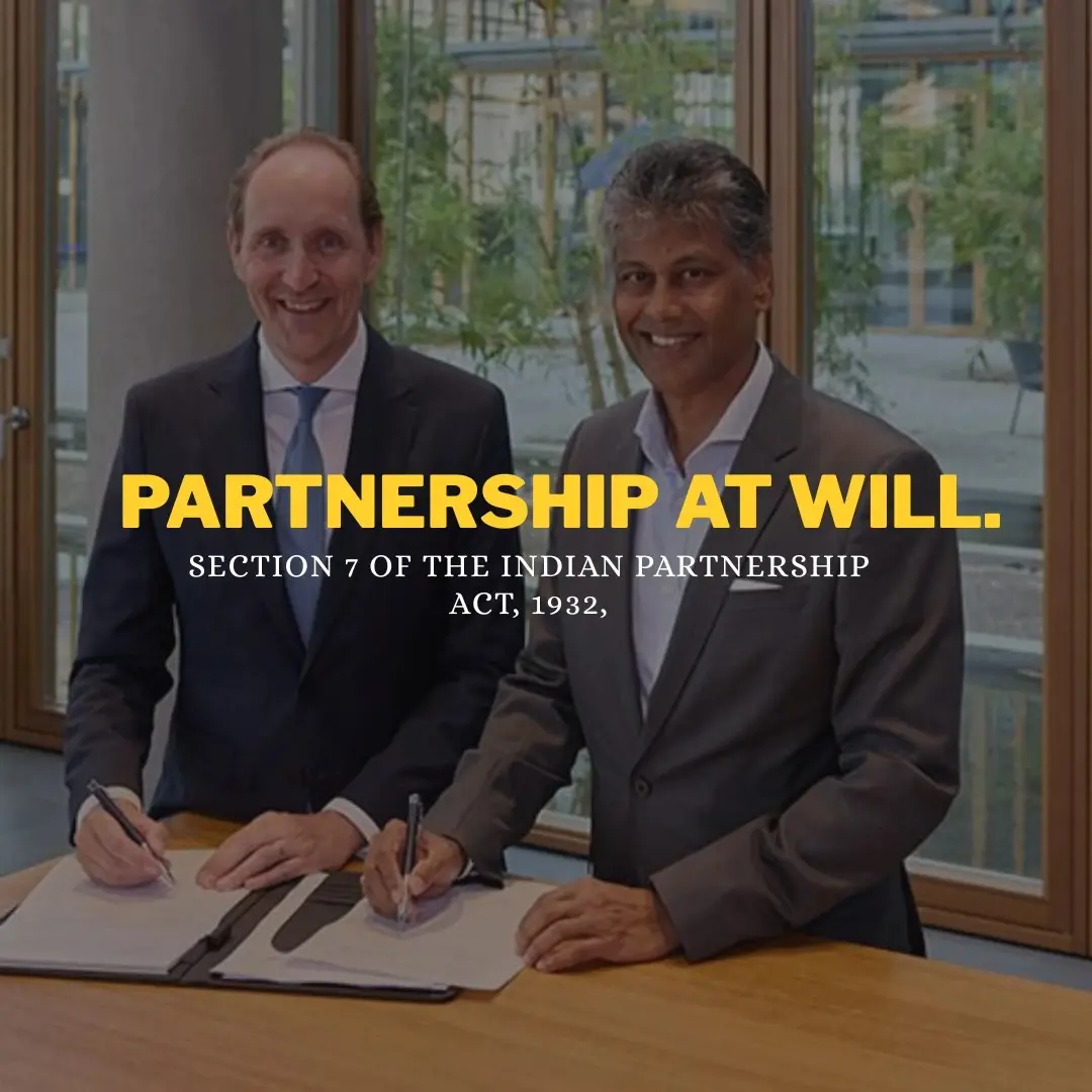 31. Partnership at Will.