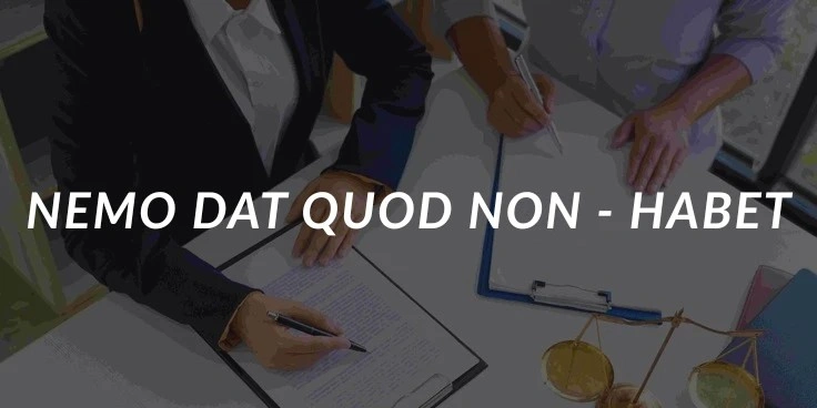 49. Nemo dat Quod Non – Habet